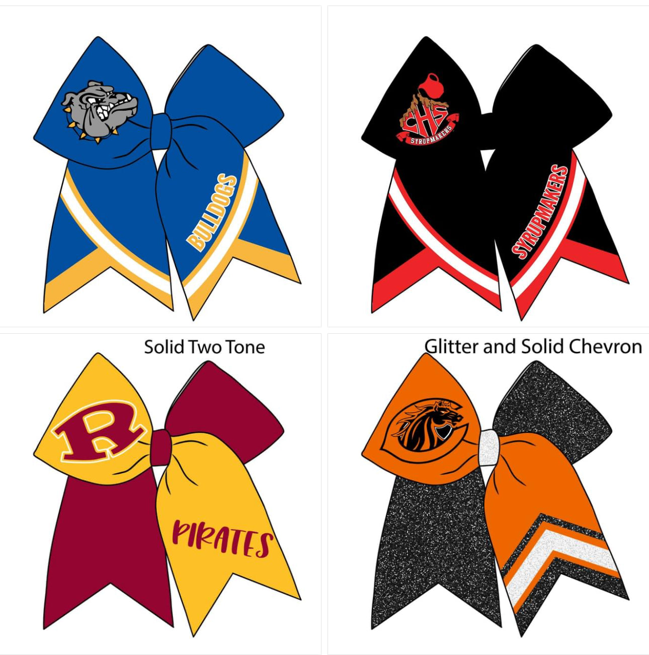 Custom Sports Cheer Bow
