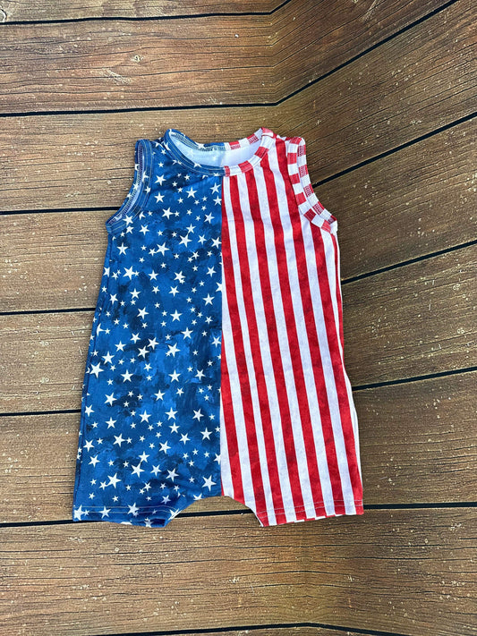 Summer Tank Romper (half and half)