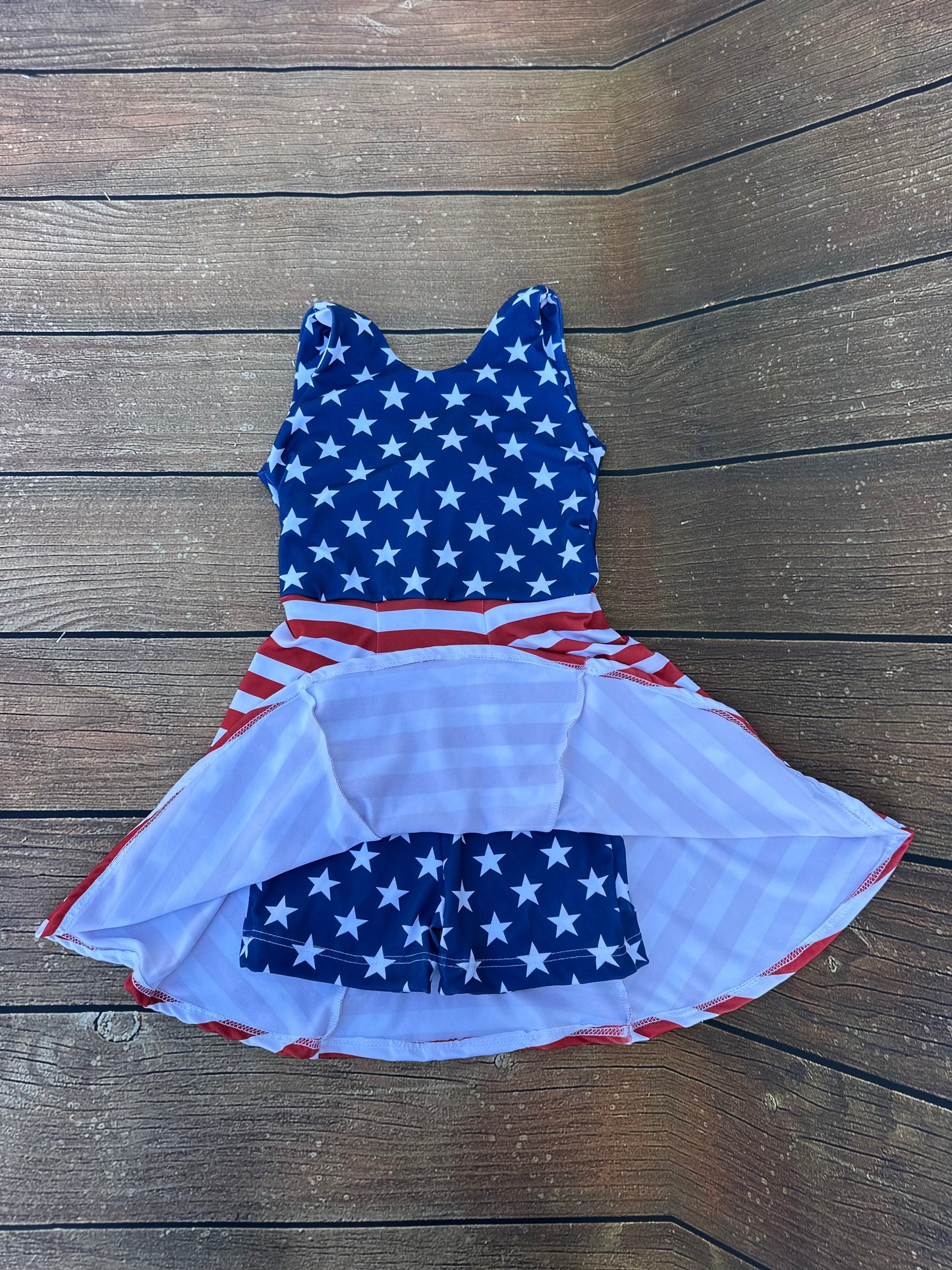 Stars and Stripes Twirl Dress/Romper
