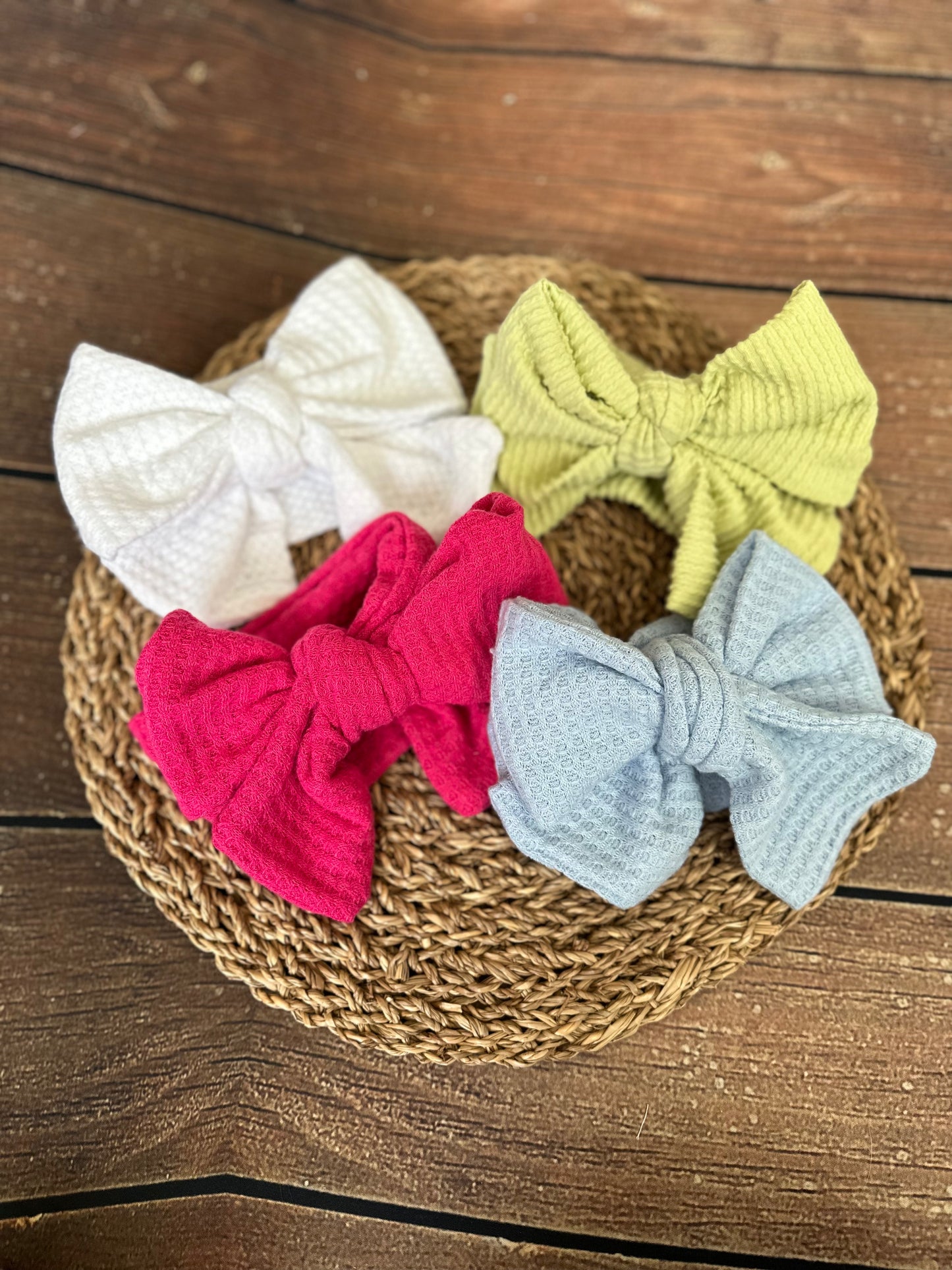 Solid Grow with Me Bow Headwraps