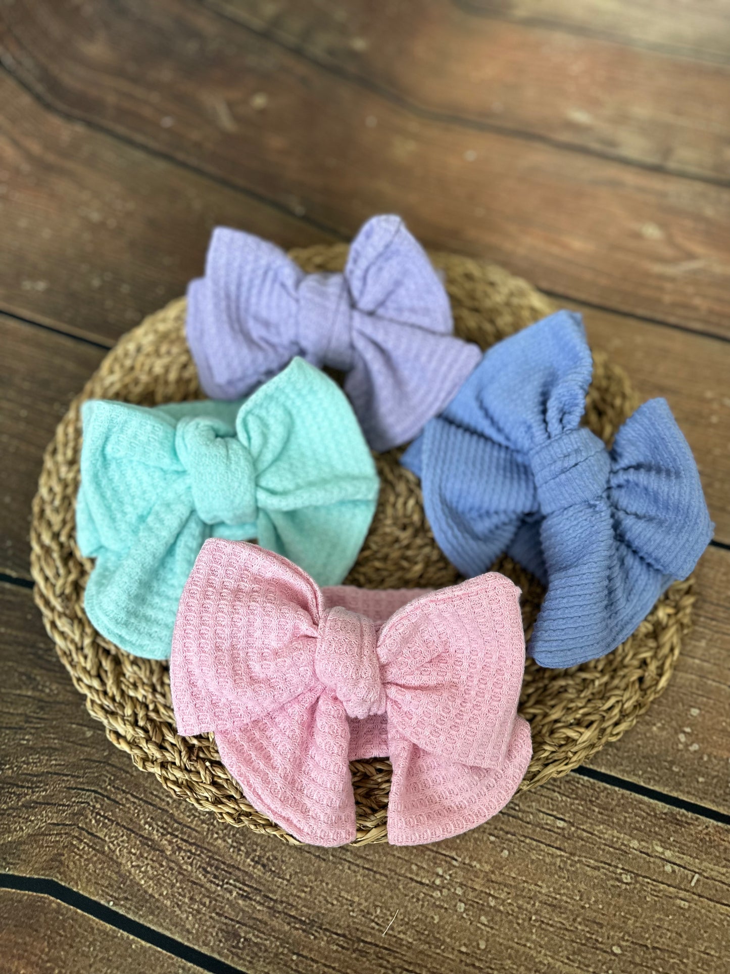 Solid Grow with Me Bow Headwraps